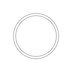 Bevel Clear Circle 3"