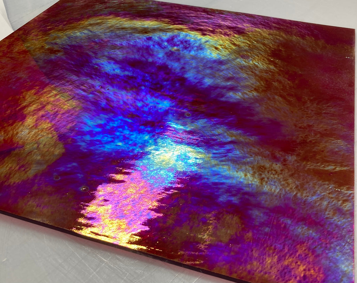 96 COE Cherry Red Iridescent