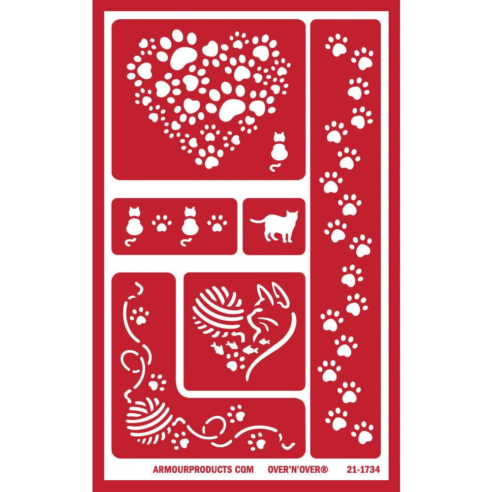 Stencil Over N Over Cats