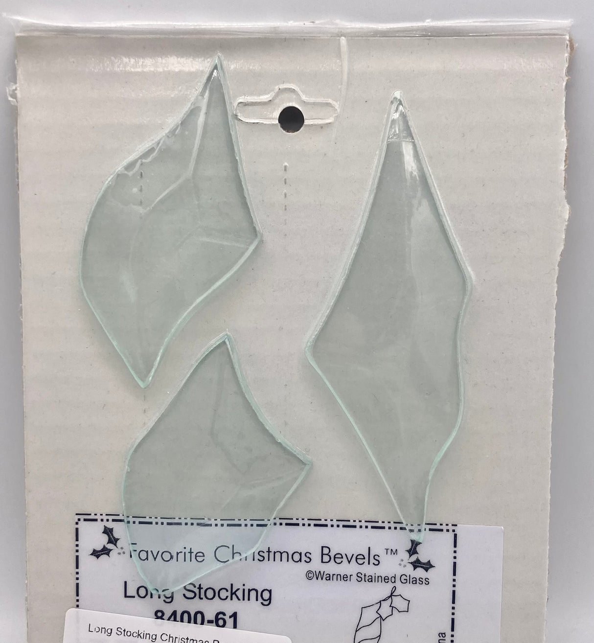 Long Stocking Christmas Bevel Cluster