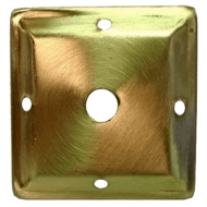 Brass Vase Cap Vented Square 2 3/4"
