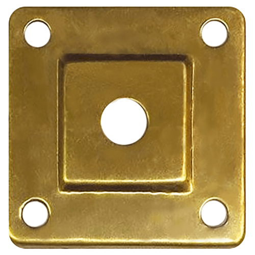Brass Vase Cap Vented Square 2.5"