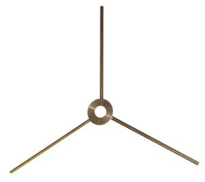 3 Prong Brass Lamp Spider 7" Diameter