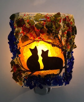 Night Light Recycled Bottle Glass