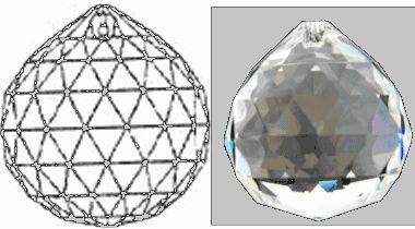 CRYSTAL, BALL 40MM