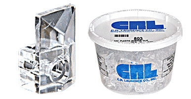 CLIPS, MIRROR 1/4" Square Beveled