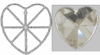 Crystal Heart 40mm