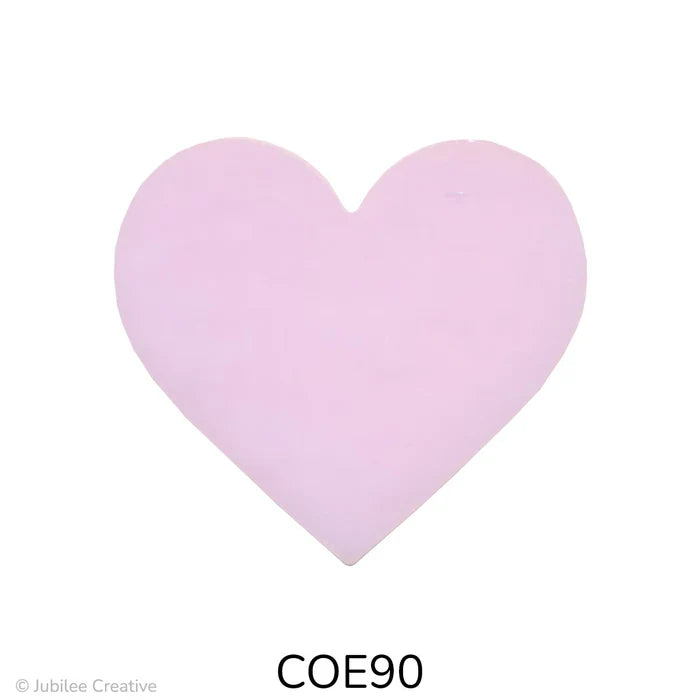 90 Coe Precut Heart Opal Pink