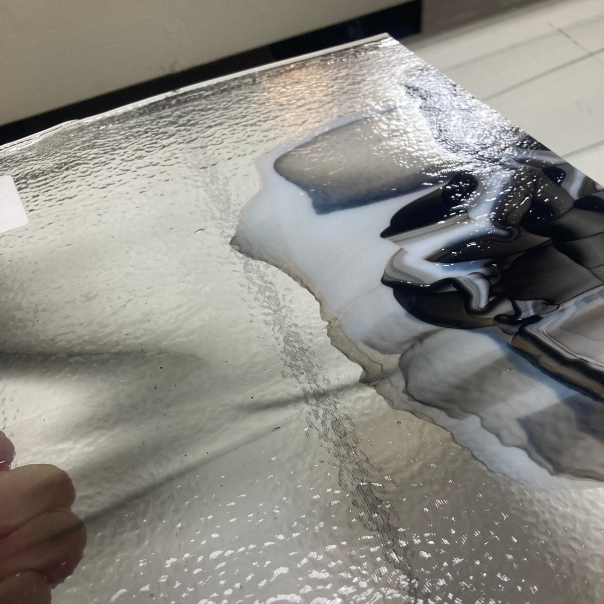 90 COE Clear, White, Black Graffiti