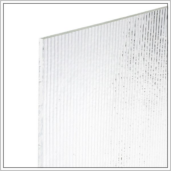 90 COE Clear Reeded - Stained Glass Express