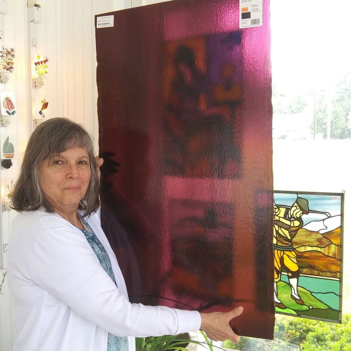 90 COE Deep Plum DR - Stained Glass Express