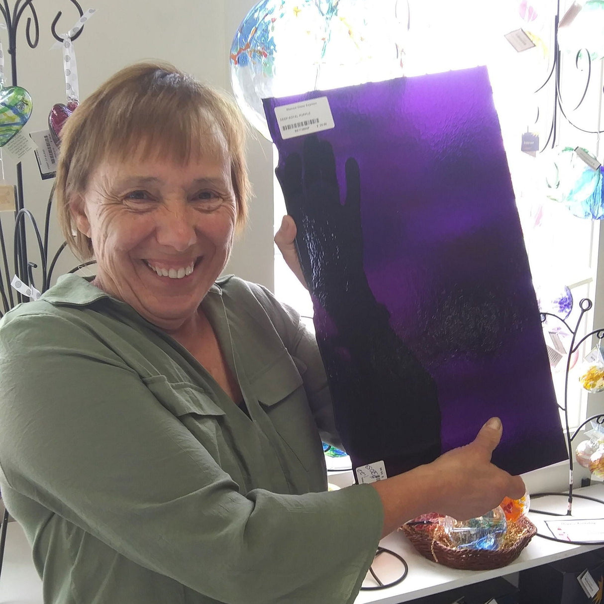 90 COE Deep Royal Purple - Stained Glass Express