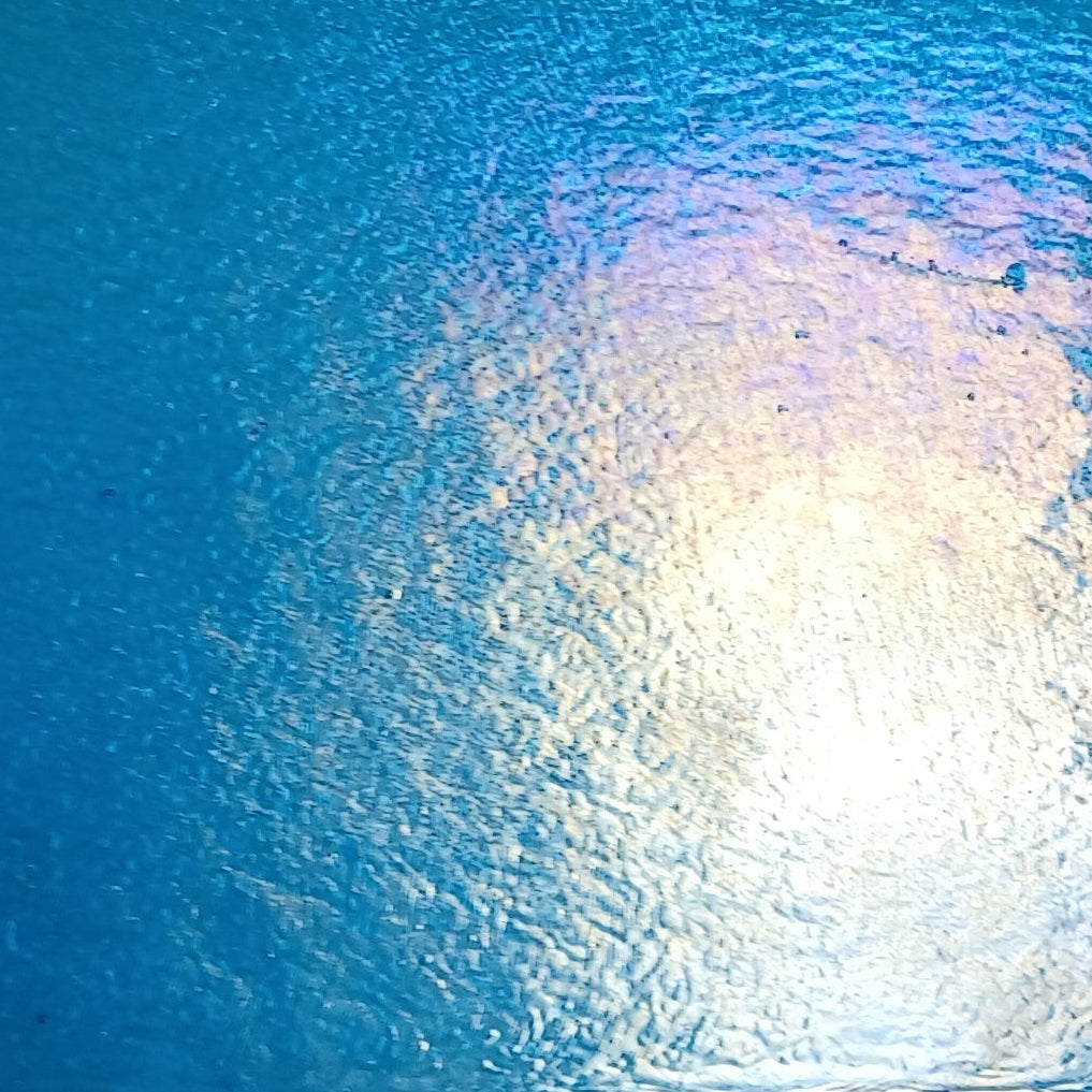 90 COE Light Turquoise Blue Iridescent