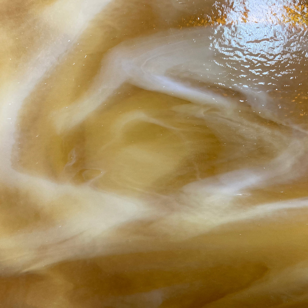 90 COE Med Amber, White Opal