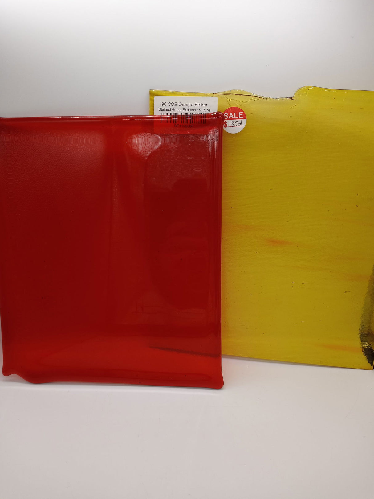 90 COE Transparent Orange Striker - Stained Glass Express