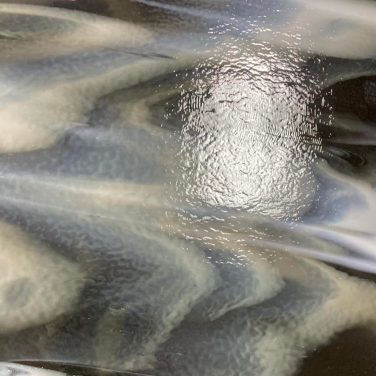 90 COE Charcoal Gray, White Opal