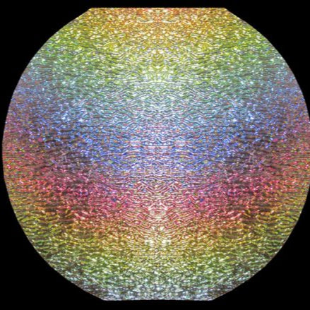 90 Coe Dichro Clear Ripple under Rainbow