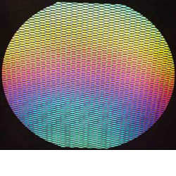 90 Coe Dichroic Clear Under Rainbow Marquis - Stained Glass Express