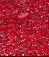 90 Coe Frit Balls Transparent Red - Stained Glass Express