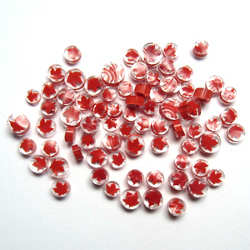 90 Coe Red Maple Leaf Millefiori - Stained Glass Express