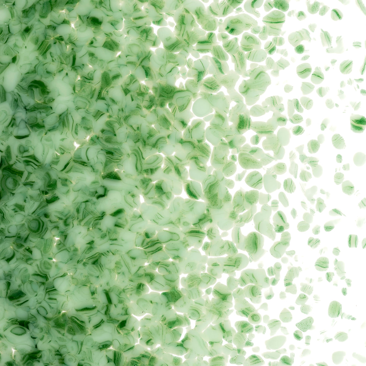 90 Frit Opal Medium Mint Deep Green Streaky