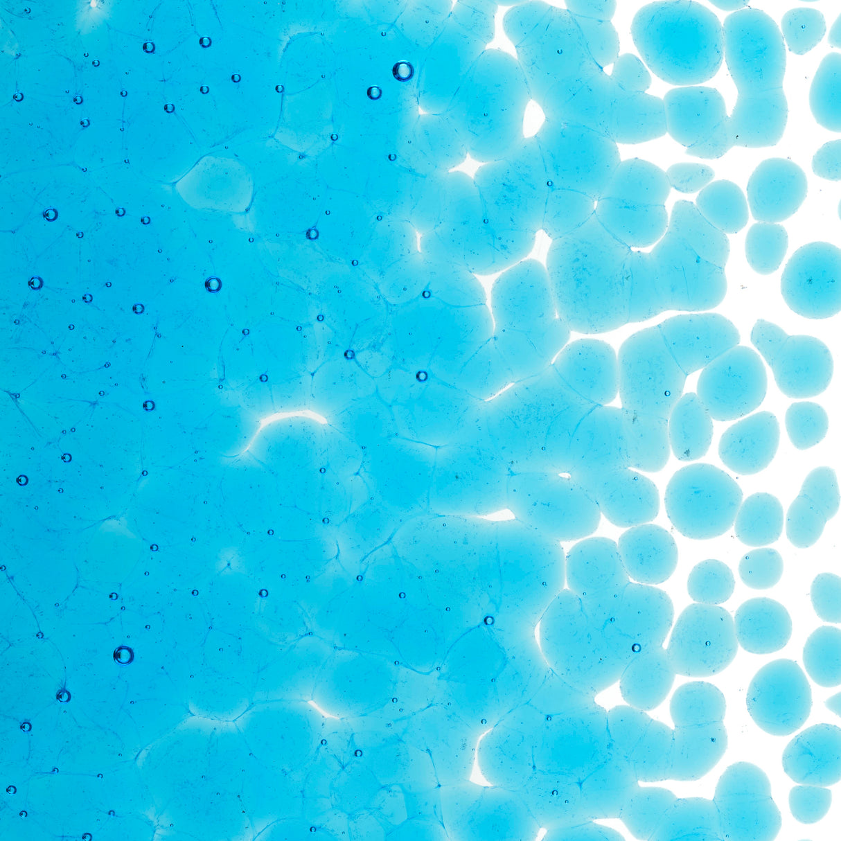 90 Frit Transparent Course Turquoise Blue