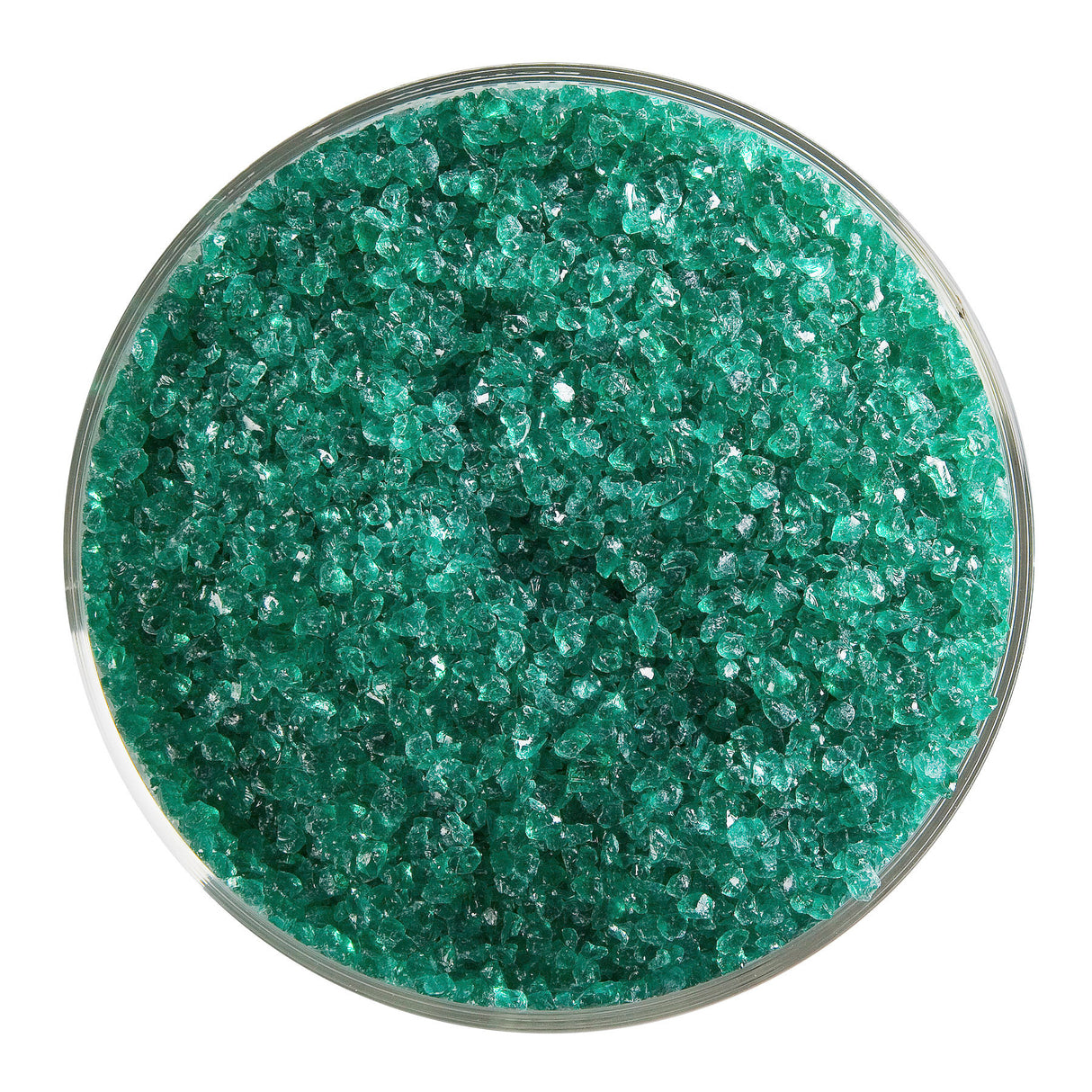 90 Frit Transparent Medium Emerald Green