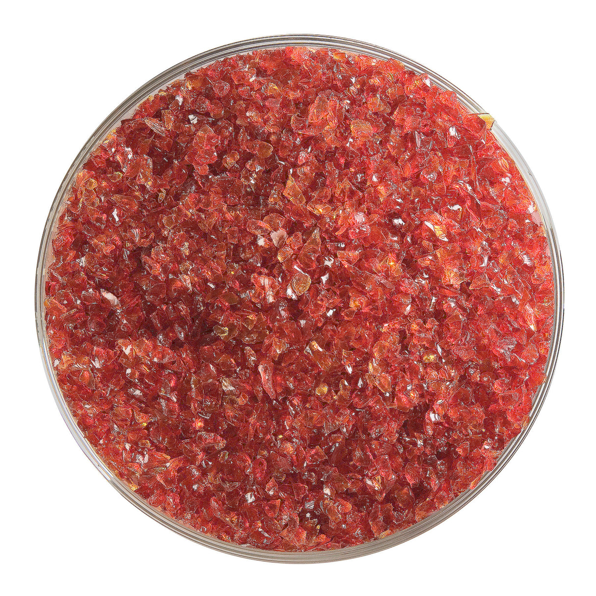 90 Frit Transparent Medium Garnet Red