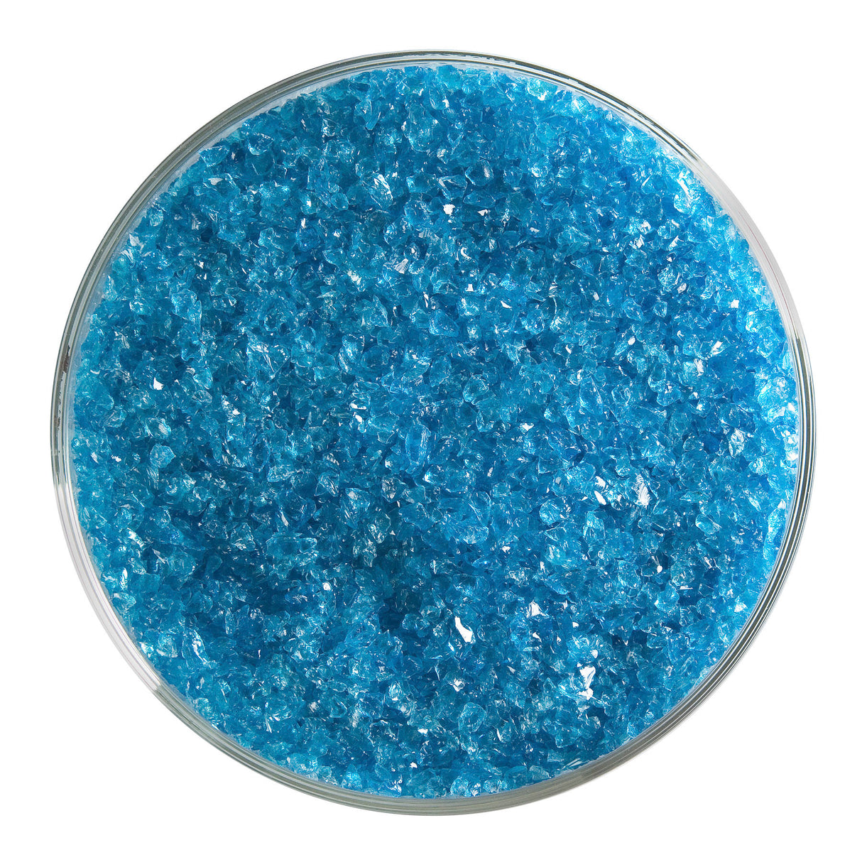 90 Frit Transparent Medium Turquoise Blue