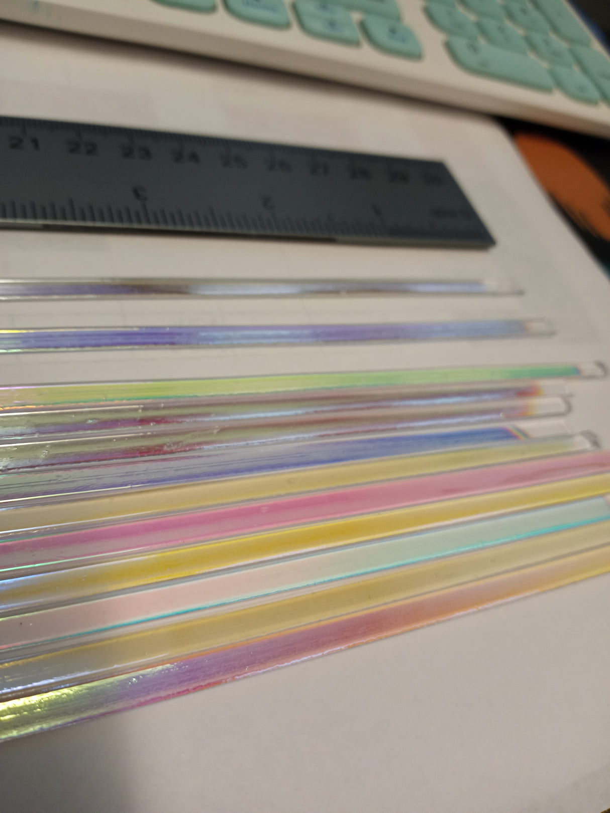 96 COE Clear Back Dichroic Noodle