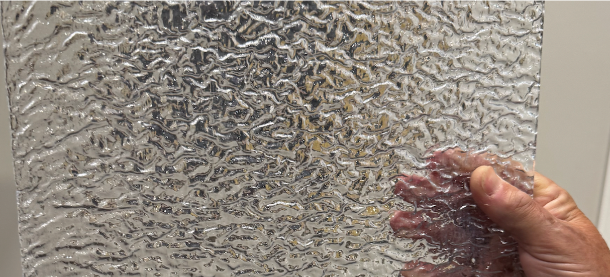 96 COE Clear Granite Ripple - Stained Glass Express