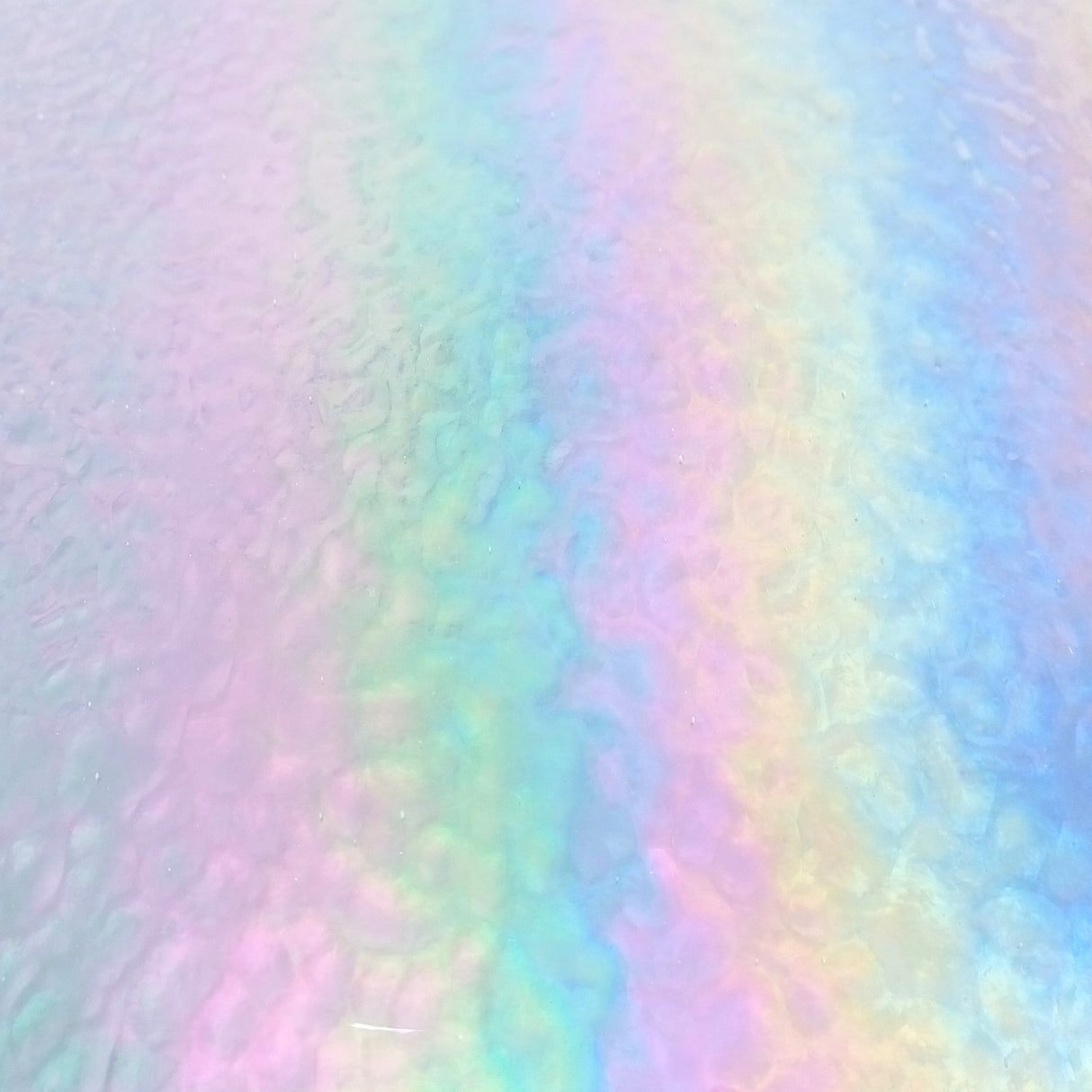 96 COE Clear Hammered Iridescent