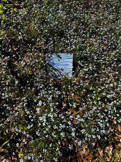 96 COE Dark Blue and White - Stained Glass Express