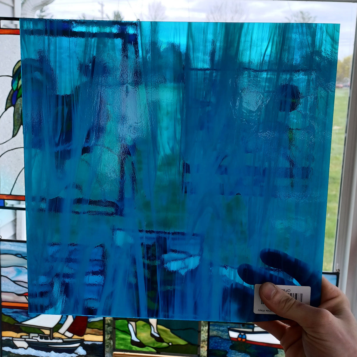 96 COE Deep Aqua with White Wispy