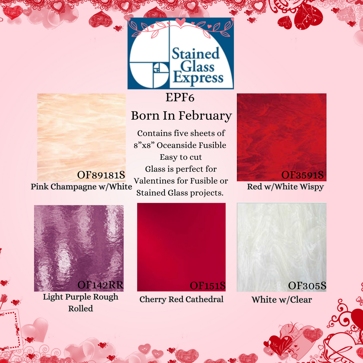 96 COE Express Pack Born in February - Stained Glass Express