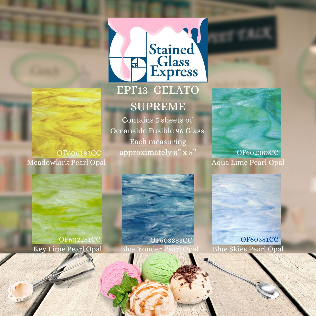 96 COE Express Pack Gelato Supreme - Stained Glass Express