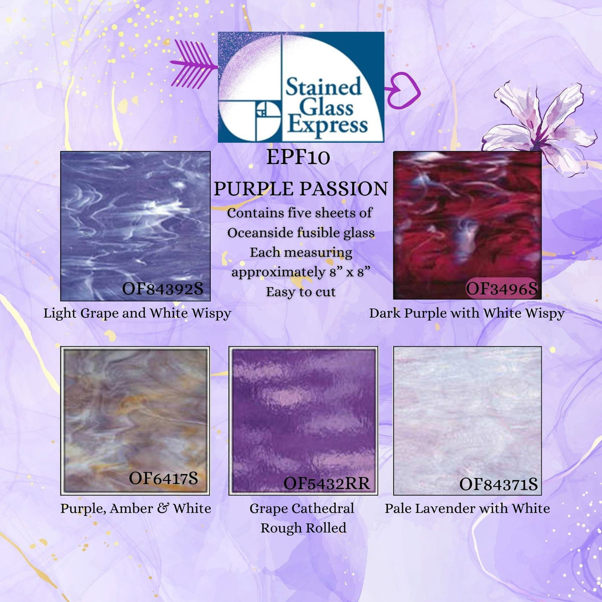 96 COE Express Pack Purple Passion - Stained Glass Express