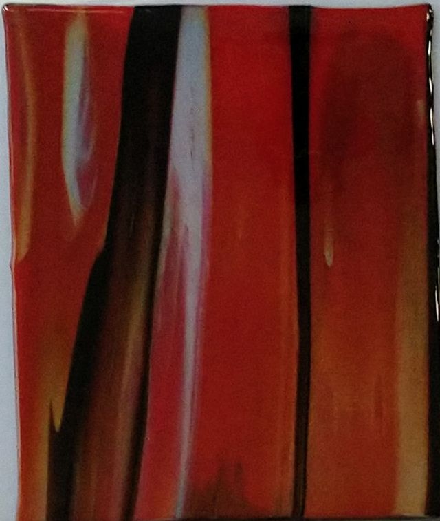 96 COE Gray Opal W/Red & Black - Stained Glass Express