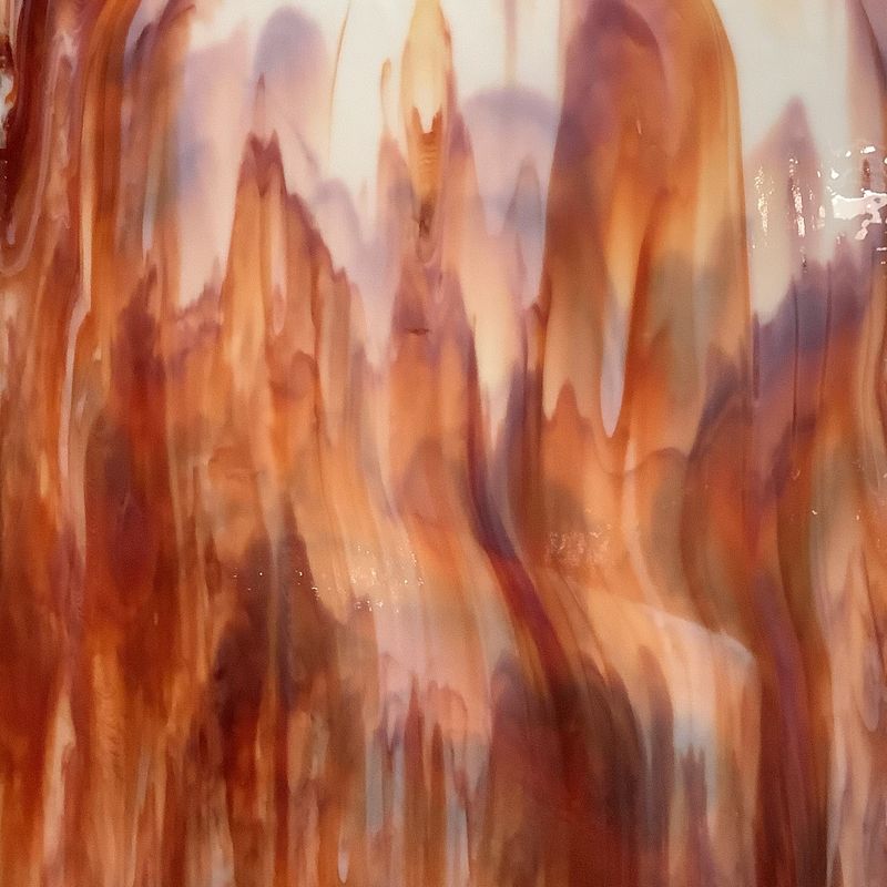 96 COE Grenadine & White Streaky - Stained Glass Express