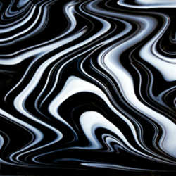 96 COE Licorice Swirl Opal Art - Stained Glass Express