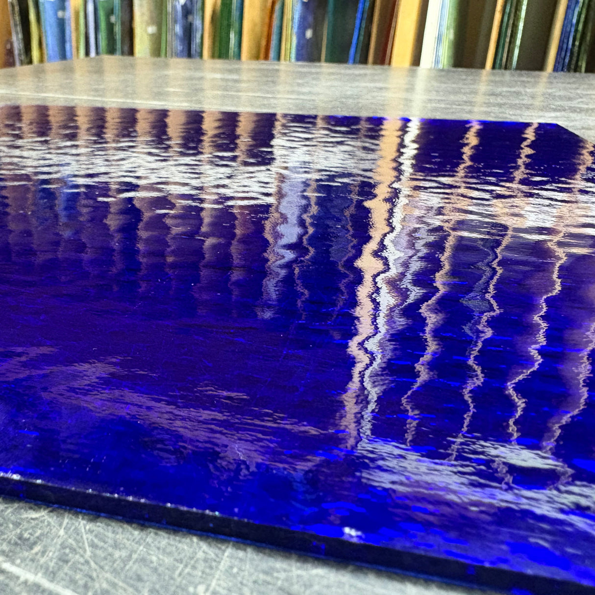 96 COE Medium Blue Rough Rolled