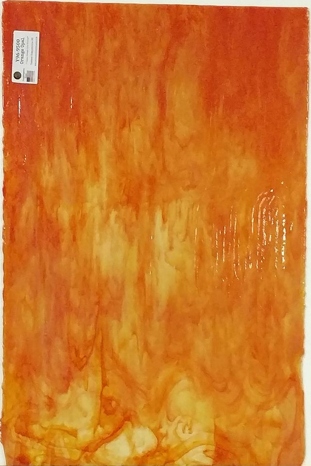 96 COE Orange Opal - Stained Glass Express