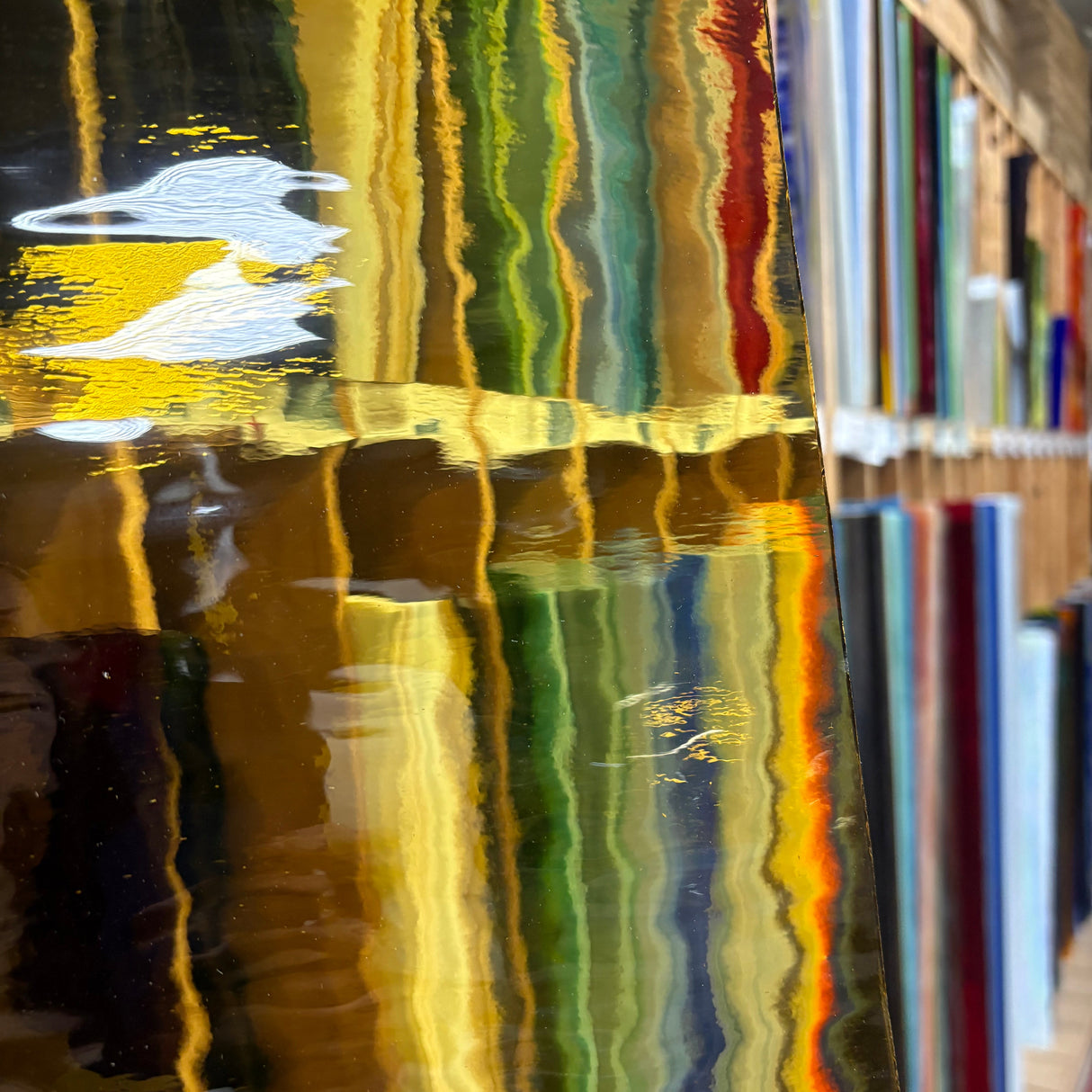 96 COE Pale Amber Waterglass