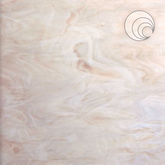 96 COE Pink Champagne Opal Swirl - Stained Glass Express