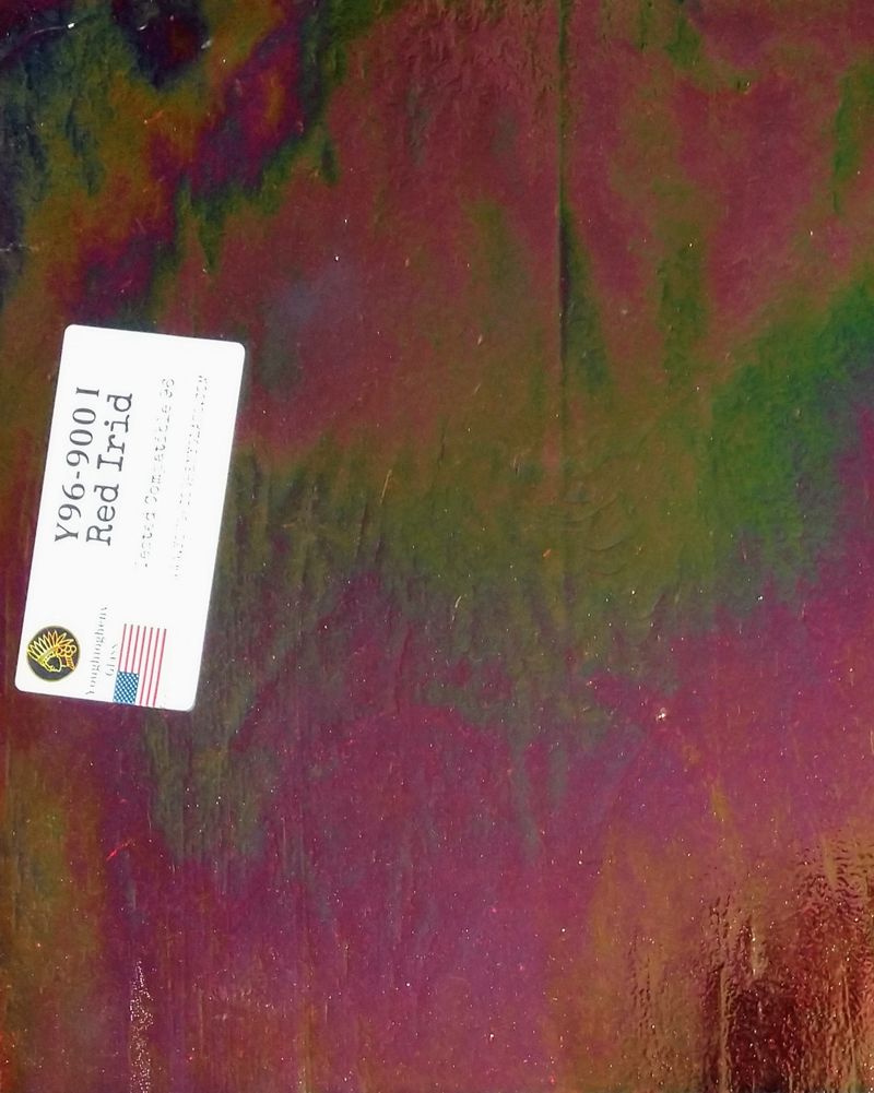 96 COE Red Cathedral Irid - Stained Glass Express