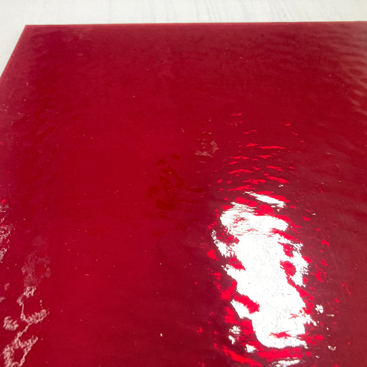 96 COE Ruby Red Rough Rolled