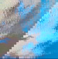 96 COE Sea Blue Luminescent - Stained Glass Express