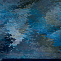 96 COE Steel Blue Cathedral Waterglass - Stained Glass Express