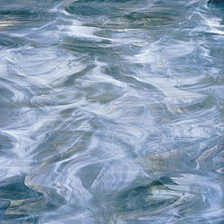 96 COE Steel Blue w/ White - Stained Glass Express