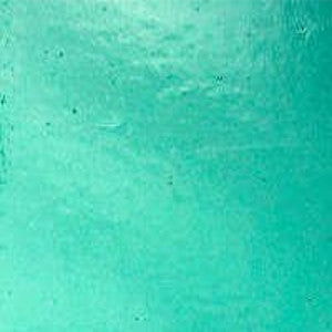 96 COE Turquoise Transparent Green - Stained Glass Express